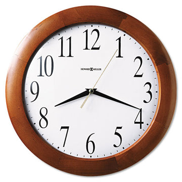 Howard Miller® Corporate Wall Clock, 12.75" Overall Diameter, Cherry Case, 1 Aa (sold Separately) freeshipping - TVN Wholesale